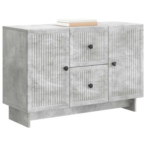 Служебен шкаф с чекмедже Бетонно сиво 89 x 34,5 x 60 см
