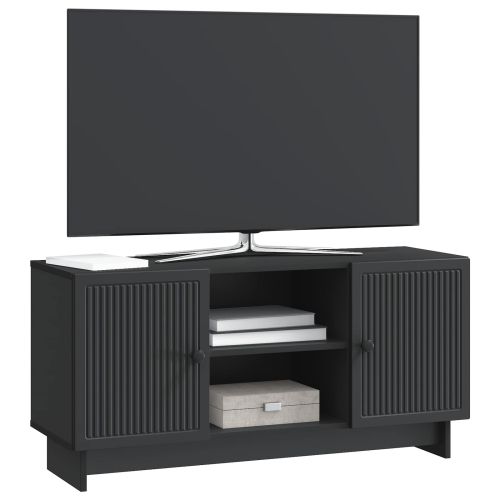ТВ шкаф Черно 102 x 34,5 x 50 см Инженерно дърво