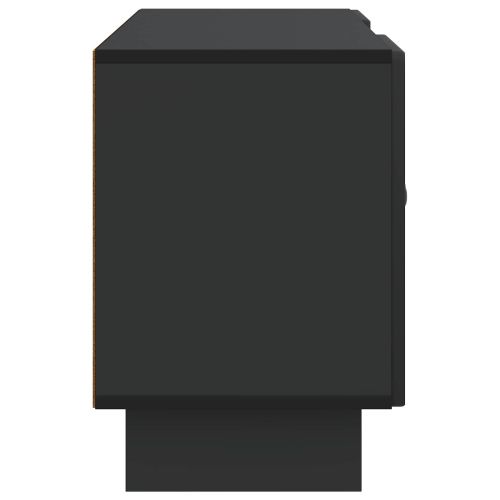 ТВ шкаф 102 x 34,5 x 50 см Черно Инженерна дървесина