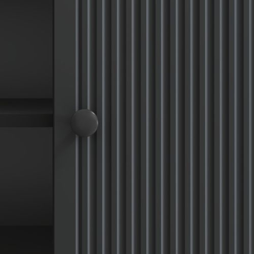 ТВ шкаф 102 x 34,5 x 50 см Черно Инженерна дървесина