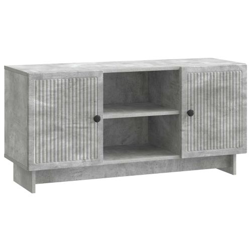 ТВ шкаф Циментено сиво 102 x 34,5 x 50 см Инженерно дърво