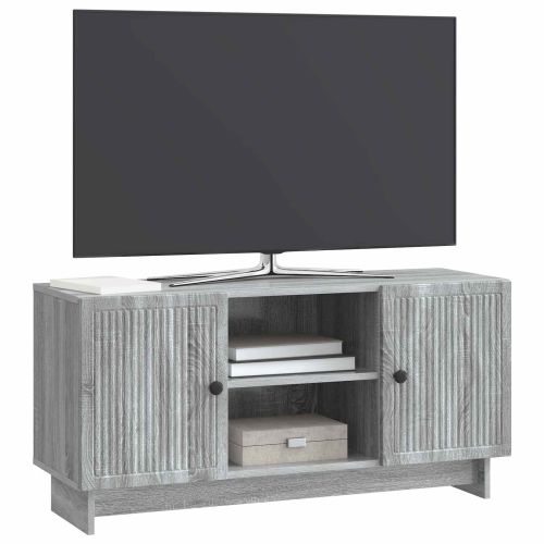ТВ шкаф Сив Сонома 102 x 34,5 x 50 см Инженерно дърво