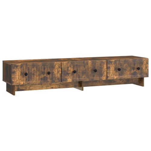 ТВ шкаф Опушен дъб 147 x 34,5 x 30 см Инженерна дървесина