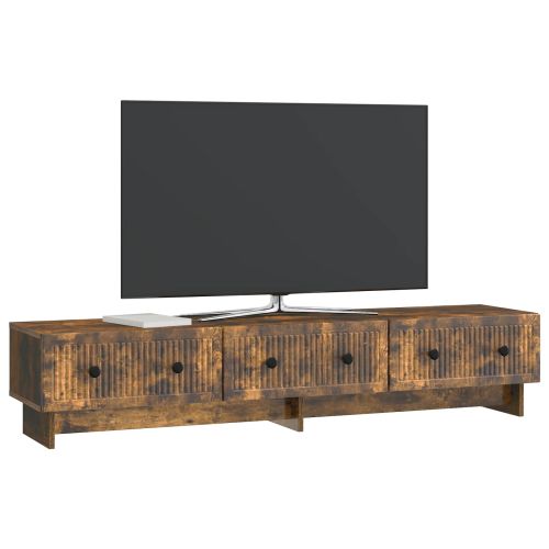 ТВ шкаф Опушен дъб 147 x 34,5 x 30 см Инженерна дървесина