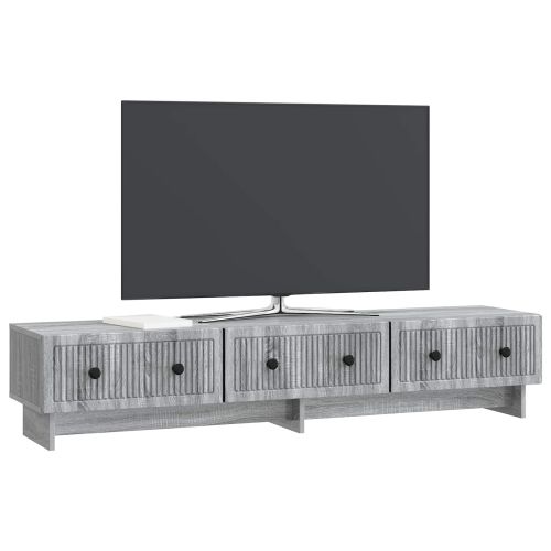 ТВ шкаф Сива сонома 147 x 34,5 x 30 см Инженерна дървесина