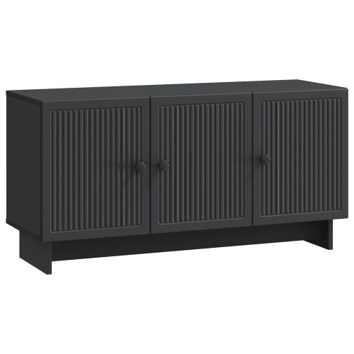ТВ шкаф Черно 99 x 34,5 x 50 см Инженерна дървесина