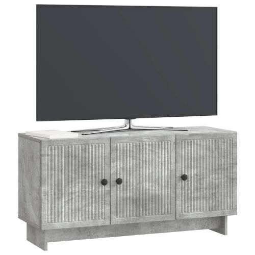 ТВ шкаф Бетонно сиво 99 x 34,5 x 50 см Инженерна дървесина