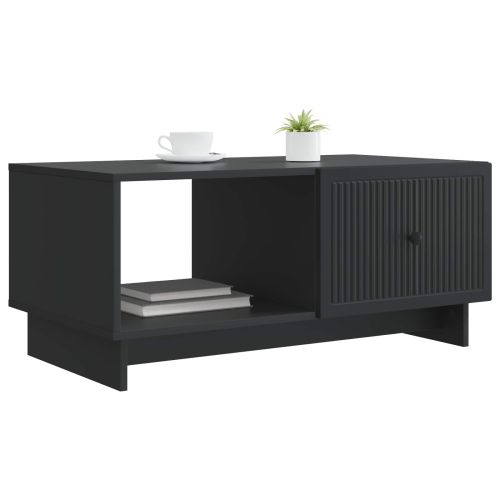 Масичка за кафе Черно 90 x 50 x 40 cm Инженерна дървесина