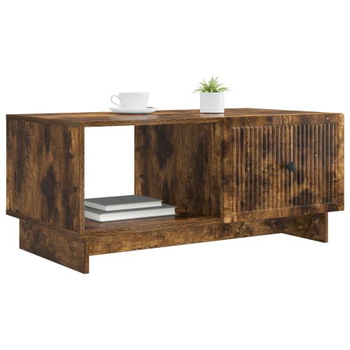 Масичка за кафе Опушен дъб 90 x 50 x 40 cm Инженерна дървесина