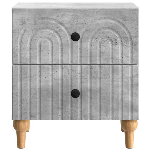 Нощен шкаф с чекмедже 2 pcs Бетонно сиво 43 x 34,5 x 48 см