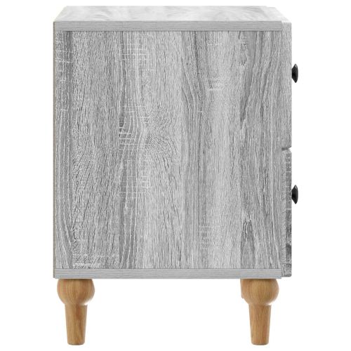 Нощен шкаф с чекмедже 2 pcs Сива сонома 43 x 34,5 x 48 см