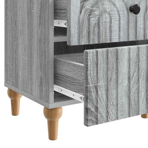 Нощен шкаф с чекмедже 2 pcs Сива сонома 43 x 34,5 x 48 см