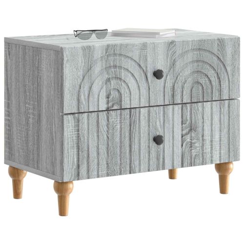 Нощен шкаф Сива сонома 62 x 34,5 x 48 см Инженерна дървесина