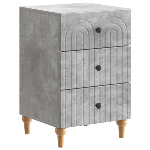 Нощен шкаф Бетонно сиво 43x 41 x 66,5 см Инженерна дървесина
