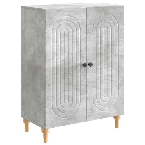 Служебен шкаф Бетонно сиво 66 x 34,5 x 90 см