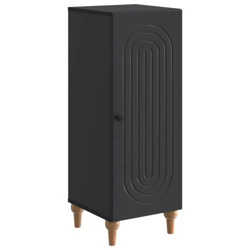 Служебен шкаф Черно 33 x 34,5 x 90 см Инженерна дървесина