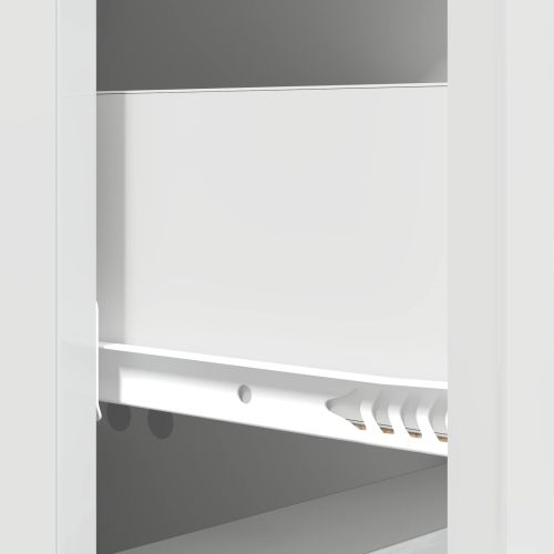 Чекмеджетен шкаф Бял гланц 33 x 34,5 x 90 см