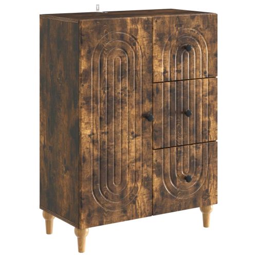 Служебен шкаф Опушен дъб 66 x 34,5 x 90 см Инженерна дървесина