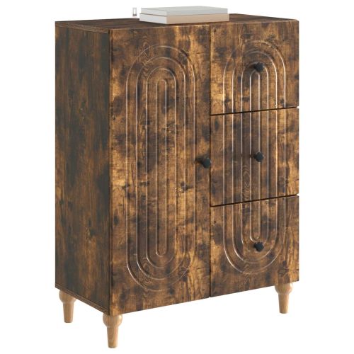 Служебен шкаф Опушен дъб 66 x 34,5 x 90 см Инженерна дървесина