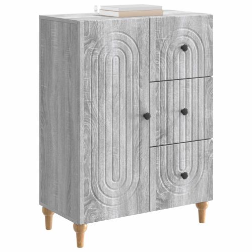 Служебен шкаф Сива сонома 66 x 34,5 x 90 см Инженерна дървесина