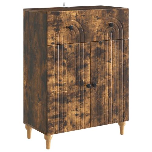 Служебен шкаф Опушен дъб 66 x 34,5 x 90 см Инженерна дървесина