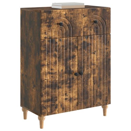 Служебен шкаф Опушен дъб 66 x 34,5 x 90 см Инженерна дървесина