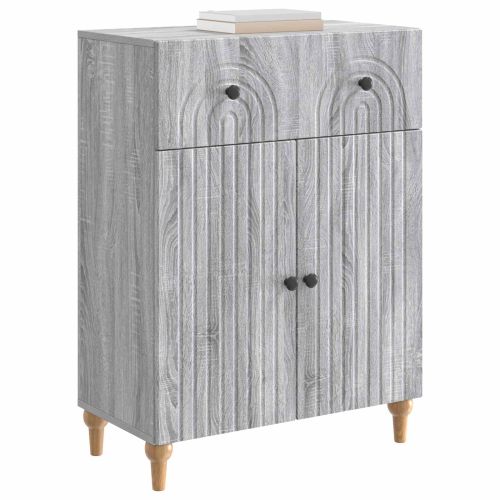 Служебен шкаф Сива сонома 66 x 34,5 x 90 см Инженерна дървесина