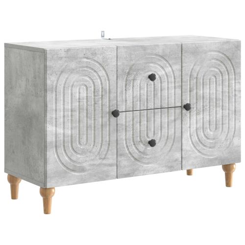 ТВ шкаф Бетонно сиво 89 x 34,5 x 60 см Инженерна дървесина