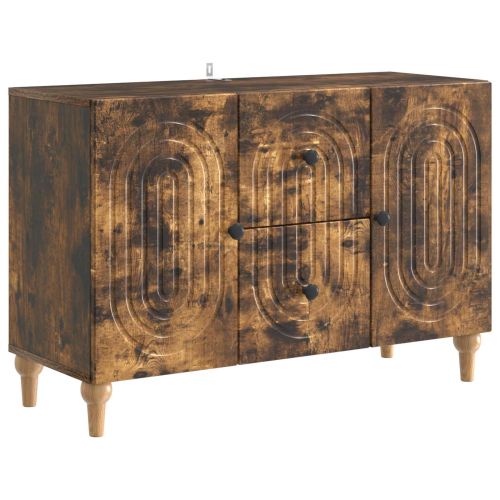 ТВ шкаф Опушен дъб 89 x 34,5 x 60 см Инженерна дървесина