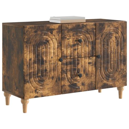 ТВ шкаф Опушен дъб 89 x 34,5 x 60 см Инженерна дървесина