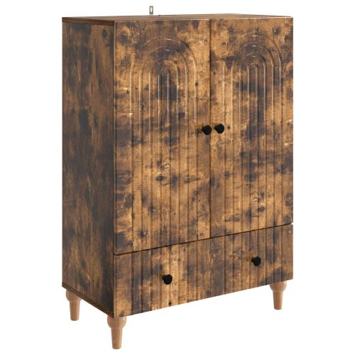 Служебен шкаф Опушен дъб 66 х 34,5 х 95 см Инженерна дървесина