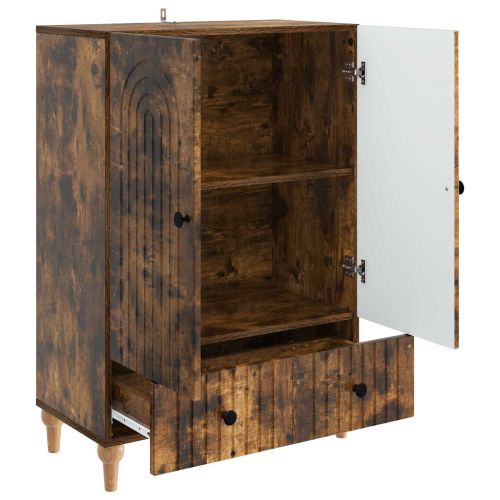 Служебен шкаф Опушен дъб 66 х 34,5 х 95 см Инженерна дървесина