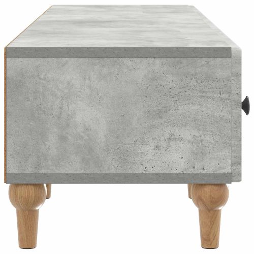ТВ шкаф Бетонно сиво 147 x 34,5 x 30 см Инженерна дървесина