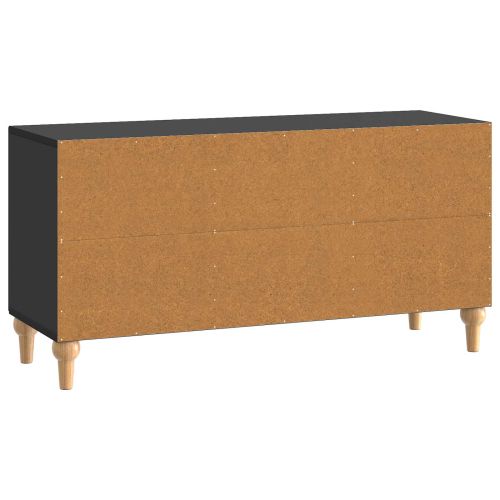 ТВ шкаф Черно 99 x 34,5 x 50 см Инженерна дървесина