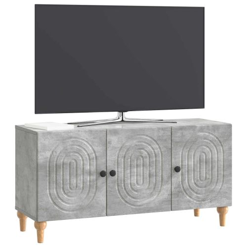 ТВ шкаф Бетонно сиво 99 x 34,5 x 50 см Инженерна дървесина