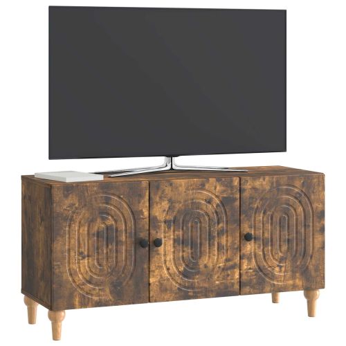 ТВ шкаф Опушен дъб 99 x 34,5 x 50 см Инженерна дървесина