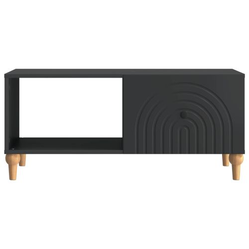 Масичка за кафе Черно 90 x 50 x 40 cm Инженерна дървесина