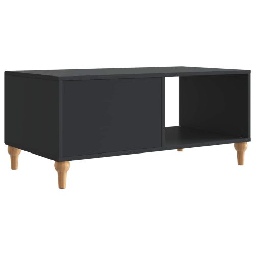 Масичка за кафе Черно 90 x 50 x 40 cm Инженерна дървесина