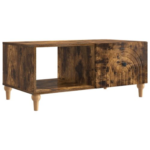 Масичка за кафе Опушен дъб 90 x 50 x 40 cm Инженерна дървесина