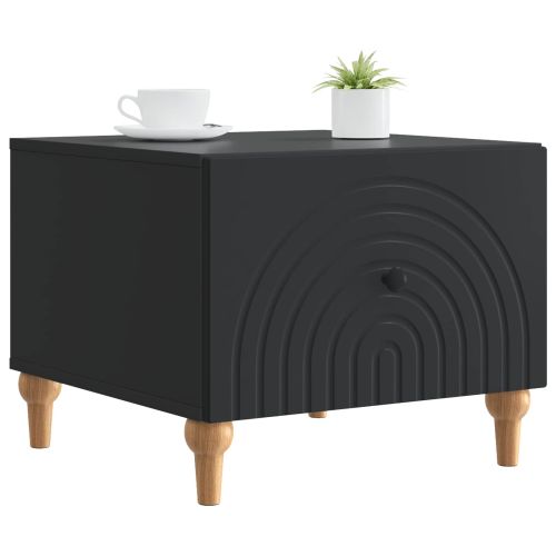 Масичка за кафе Черно 49 x 50 x 40 см Инженерна дървесина