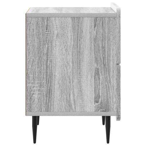 Нощен шкаф с чекмедже 2 pcs Сива сонома 43 x 34,5 x 49,5 см