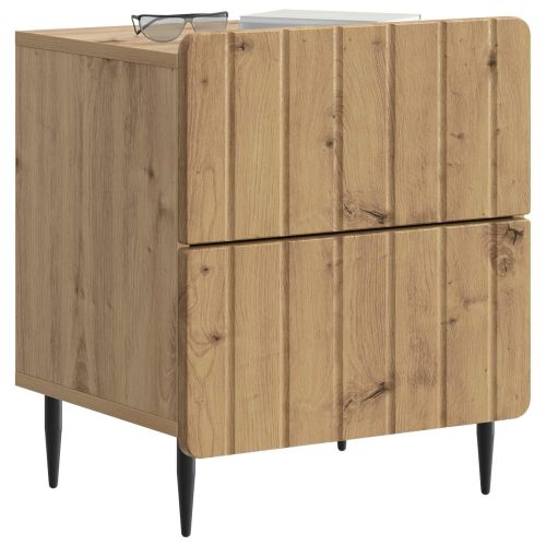 Нощен шкаф с чекмедже 2 pcs Дъб артизан 43 x 34,5 x 49,5 см