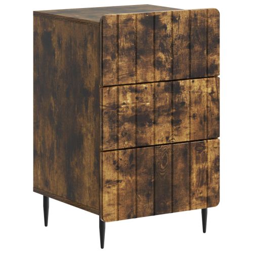 Нощен шкаф Опушен дъб 43x 41 x 68 см Инженерна дървесина