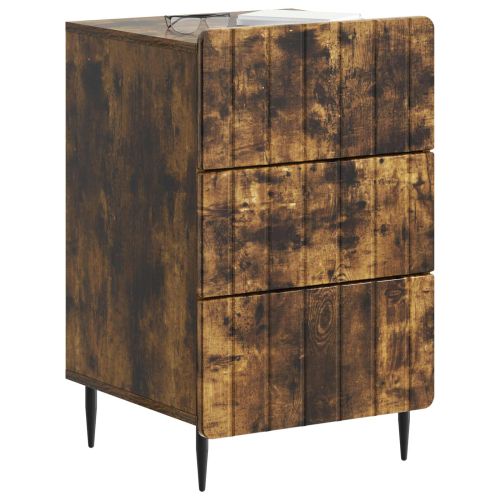 Нощен шкаф Опушен дъб 43x 41 x 68 см Инженерна дървесина