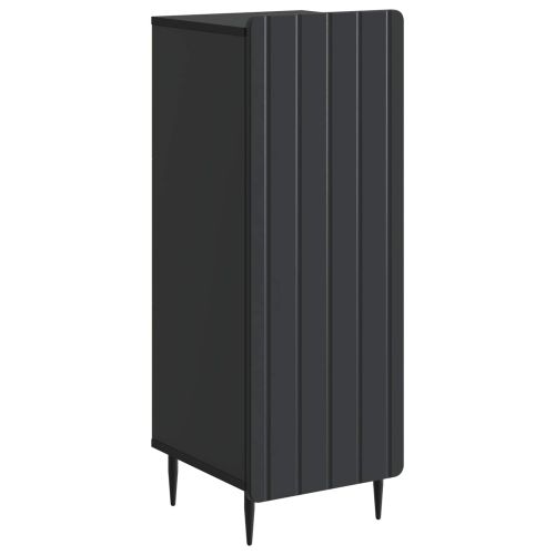 Служебен шкаф Черно 34,5 x 33 x 92 см Инженерна дървесина