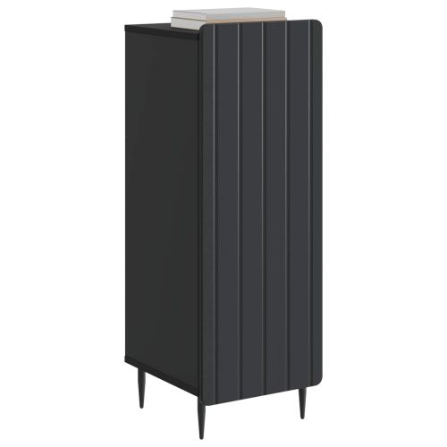 Служебен шкаф Черно 34,5 x 33 x 92 см Инженерна дървесина