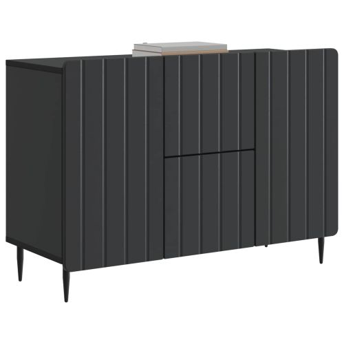 Служебен шкаф Черно 89 x 34,5 x 62 см Инженерна дървесина