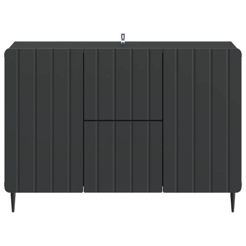 Служебен шкаф Черно 89 x 34,5 x 62 см Инженерна дървесина