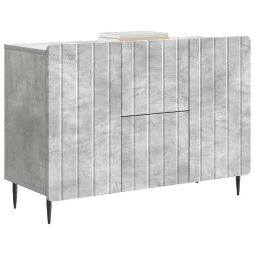 Служебен шкаф с чекмедже Бетонно сиво 89 x 34,5 x 62 см