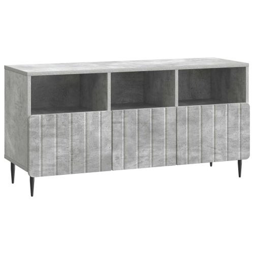 ТВ шкаф Бетонно сиво 102 x 34,5 x 50 см Инженерна дървесина